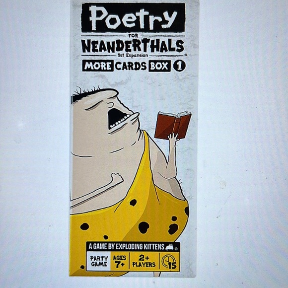 Exploding Kittens | Toys | Poetry For Neanderthals Expansion By ...
